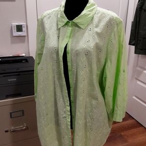 CROFT AND BARROW 2X BLOUSE